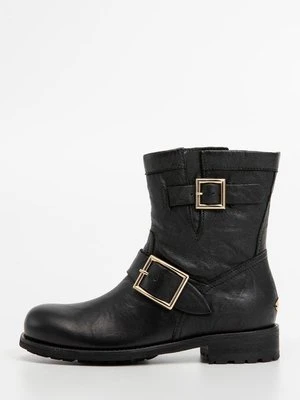 Botki kowbojki i motocyklowe Jimmy Choo