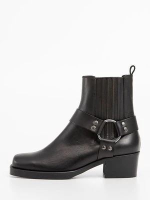 Botki kowbojki i motocyklowe Jonak