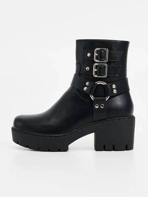 Botki kowbojki i motocyklowe Koi Footwear czarny