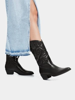 Botki kowbojki i motocyklowe PULL&BEAR