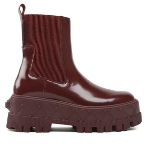 Botki Kurt Geiger London Chelsea 9353754109 Bordowy