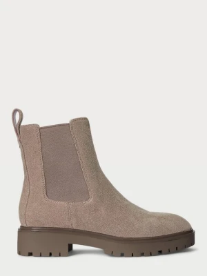 Botki Lauren Ralph Lauren jasny brąz