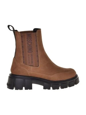 Botki LOVE MOSCHINO koniakowy