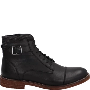 BOTKI MĘSKIE 6560 LEATH BLACK Venezia