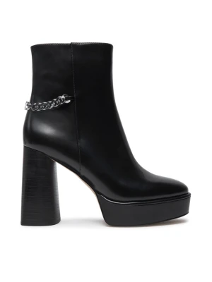 Botki MICHAEL Michael Kors Carlisle Leather Platform Boot 40F4CLME1L Czarny