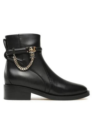 Botki MICHAEL Michael Kors Hamilton Flat Bootie 40F3HAME5L Czarny