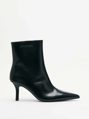 Botki Minimal Shape ze skóry PATRIZIA PEPE