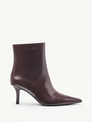 Botki Minimal Shape ze skóry PATRIZIA PEPE