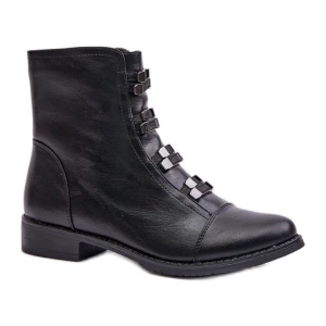 Botki Model Evalith ASA62-30 Black - Step in style czarne