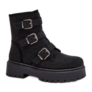 Botki Model HB-277 Black czarne Inna marka