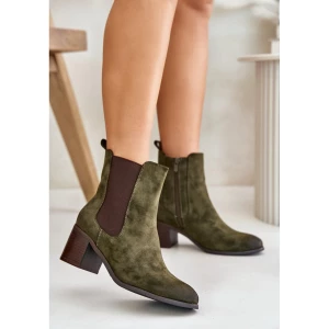 Botki Model Radeya M708 Dark Green - Step in style zielone