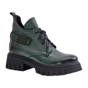 Botki Model Zazoo 60483 Dark Green - Step in style zielone