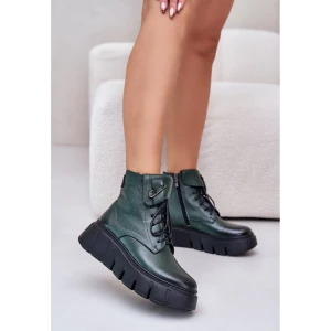 Botki Model Zazoo 60511 Dark Green - Step in style zielone