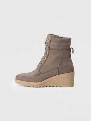 Botki na koturnie Carmela taupe