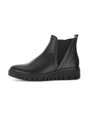 Botki na koturnie Gabor Comfort czarny