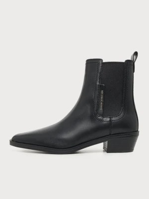 Botki na koturnie Michael Kors czarny