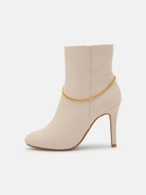 Botki na obcasie Anna Field By Zalando biały