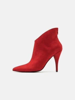 Botki na obcasie Anna Field By Zalando czerwony