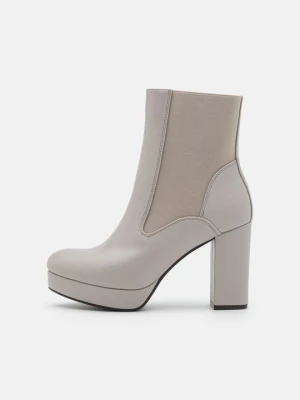 Botki na obcasie Anna Field Wide Fit By Zalando szary