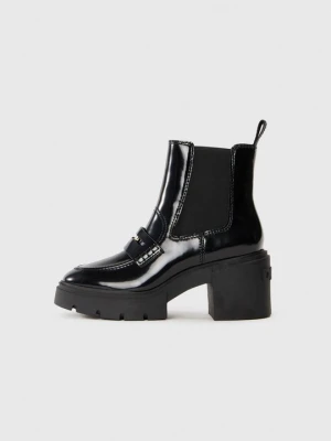 Botki na obcasie DKNY czarny