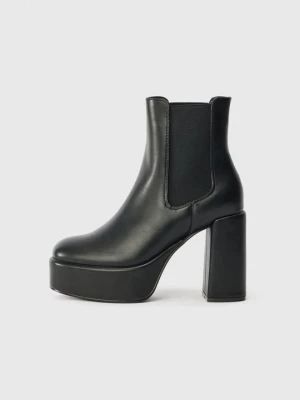 Botki na obcasie Even&Odd By Zalando czarny