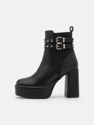 Botki na obcasie Even&Odd By Zalando czarny