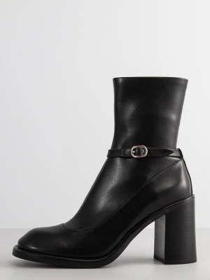 Botki na obcasie Jeffrey Campbell granatowy