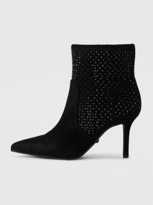 Botki na obcasie Kurt Geiger czarny