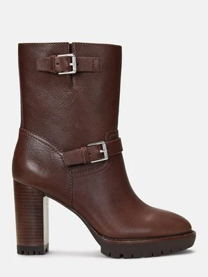 Botki na obcasie Lauren Ralph Lauren