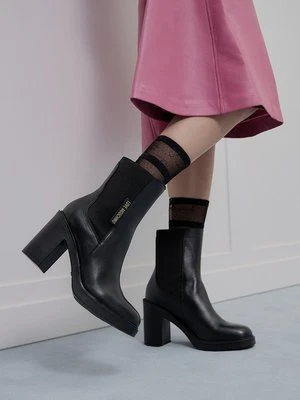 Botki na obcasie Love Moschino