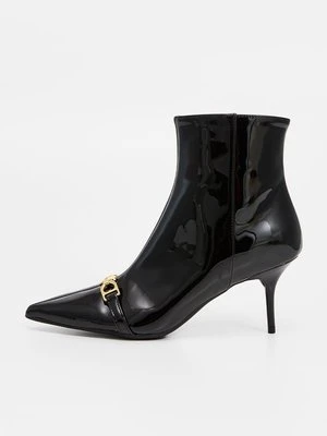 Botki na obcasie LOVE MOSCHINO czarny