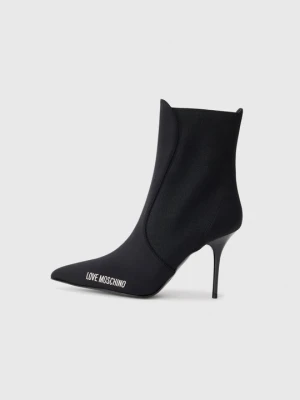 Botki na obcasie LOVE MOSCHINO czarny