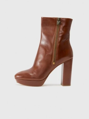 Botki na obcasie Michael Kors brązowy