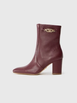 Botki na obcasie Steve Madden bordowy