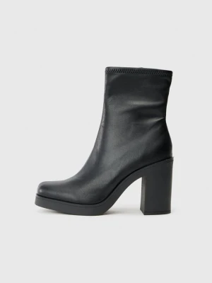 Botki na obcasie Steve Madden czarny