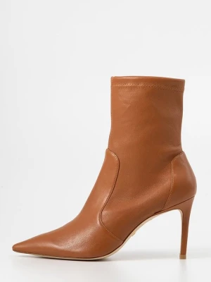 Botki na obcasie Stuart Weitzman brązowy