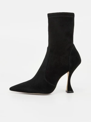 Botki na obcasie Stuart Weitzman czarny