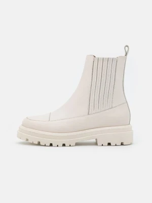 Botki na platformie Anna Field By Zalando mleczny