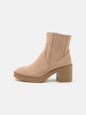 Botki na platformie Anna Field Wide Fit By Zalando beżowy