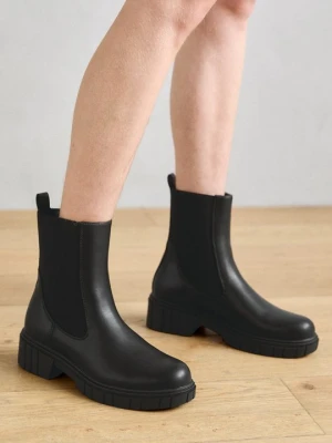 Botki na platformie Anna Field Wide Fit By Zalando czarny