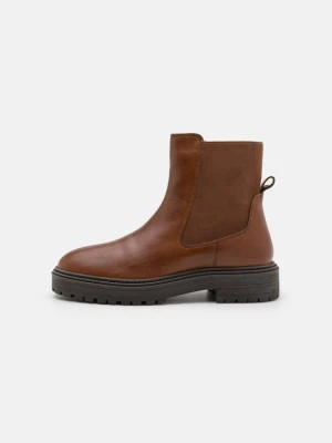 Botki na platformie Anna Field Wide Fit By Zalando koniakowy