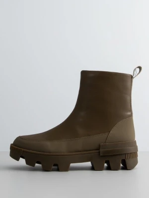 Botki na platformie Bibi Lou khaki