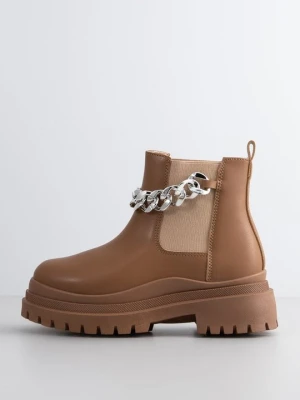Botki na platformie Cassis Côte D'azur wielbłądzi