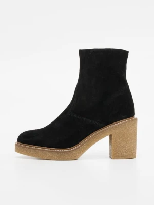 Botki na platformie Clarks czarny