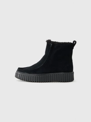Botki na platformie Clarks czarny
