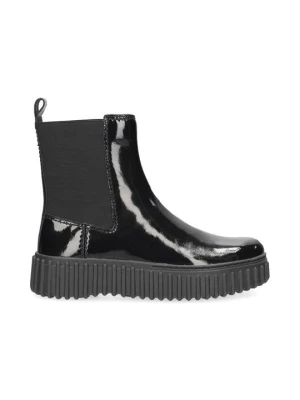 Botki na platformie Clarks czarny