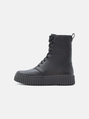 Botki na platformie Clarks czarny