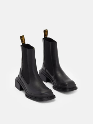 Botki na platformie Dr. Martens czarny
