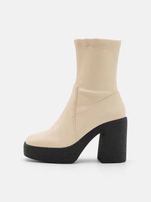 Botki na platformie Even&Odd By Zalando beżowy