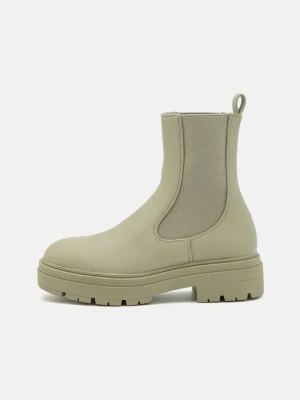 Botki na platformie Even&Odd By Zalando zielony
